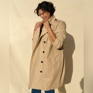 Universal Standard Derjon Trench Coat Size 14-16